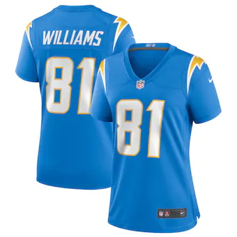 womens nike mike williams powder blue los angeles chargers 
